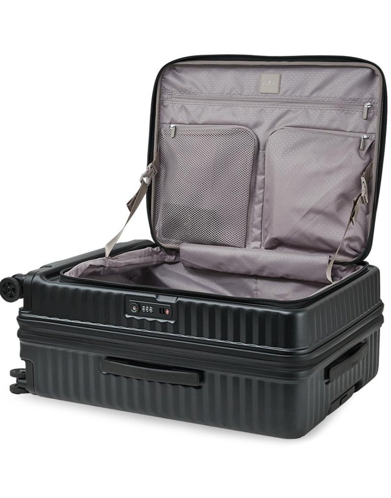 Echolac Celestra 75 Cm Front Opening 4-Double Wheeled Check-In Luggage Trolley - Black - Image 5